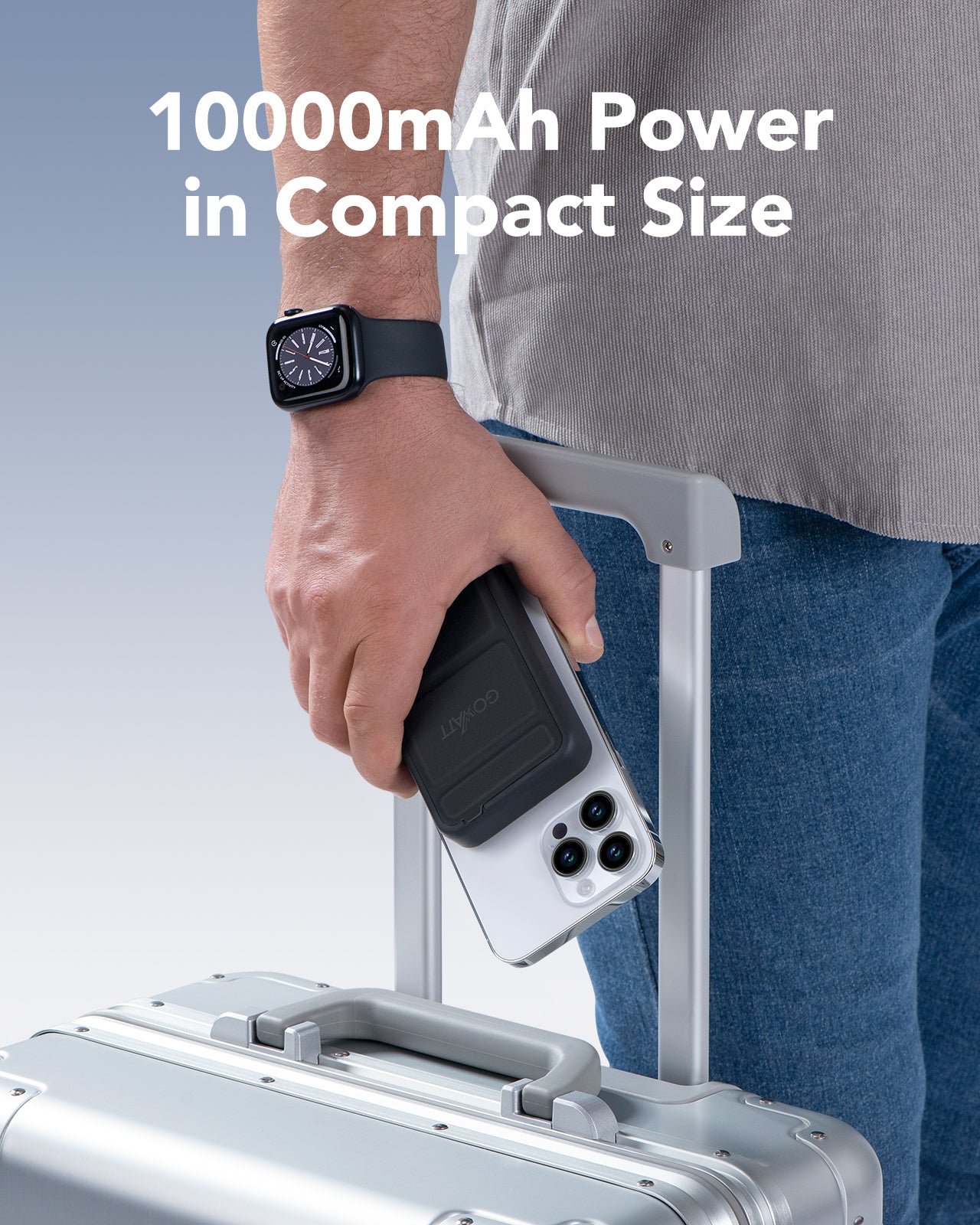 10000mAh 2-in-1 Magsafe Power Bank for iPhone and Apple Watch