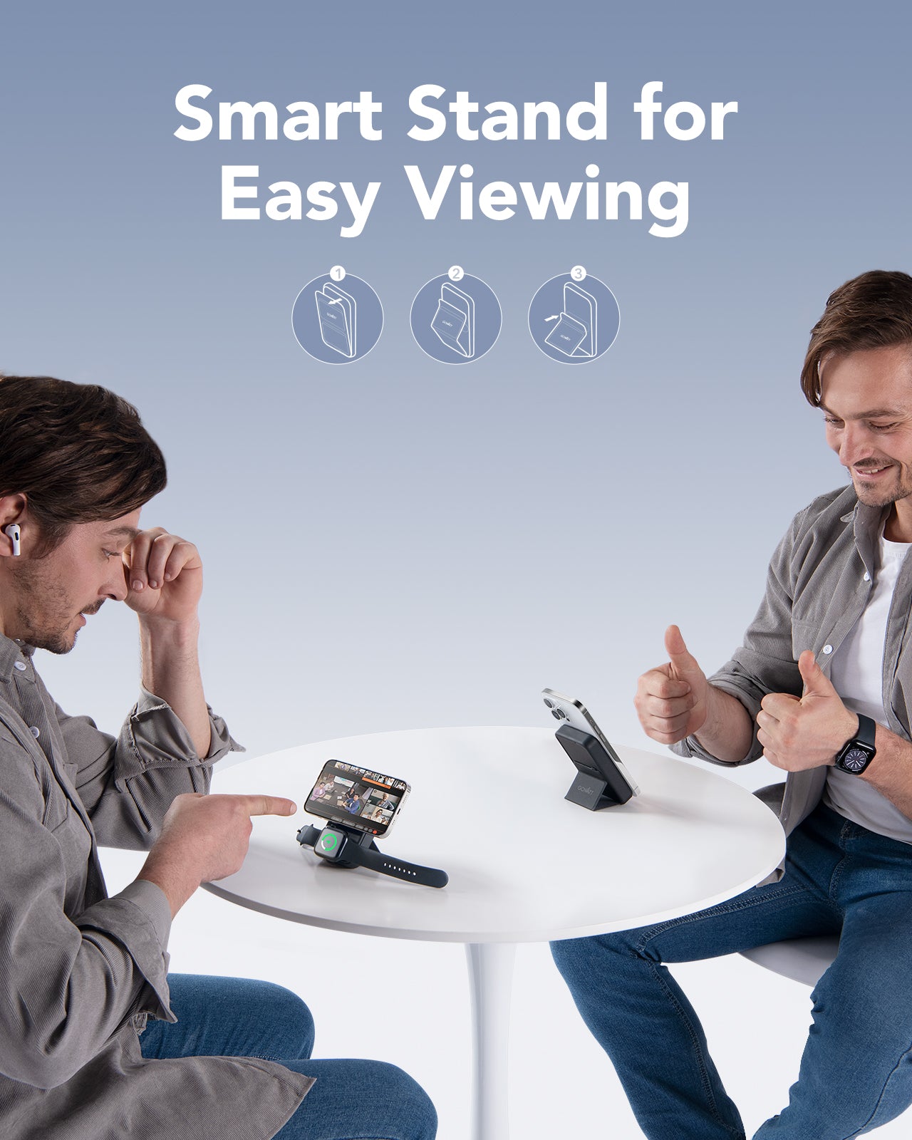 10000mAh 2-in-1 Magsafe Power Bank for iPhone and Apple Watch